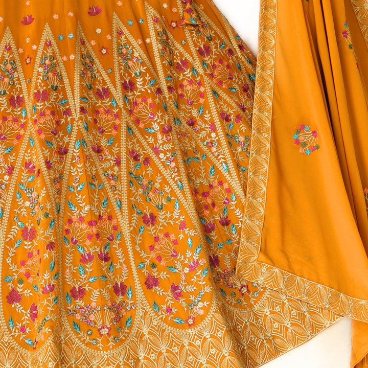 Mustard Yellow color Sequence Embroidery work Designer Lehenga Choli for Any Function BL1350 4