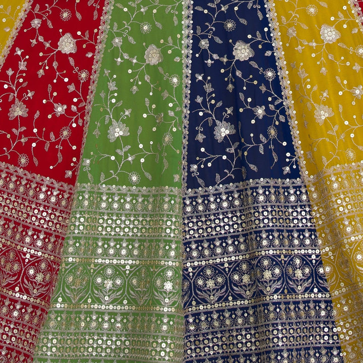 Multi color Sequence Thread work Designer Wedding Lehenga Choli For Wedding Function BL1367 4