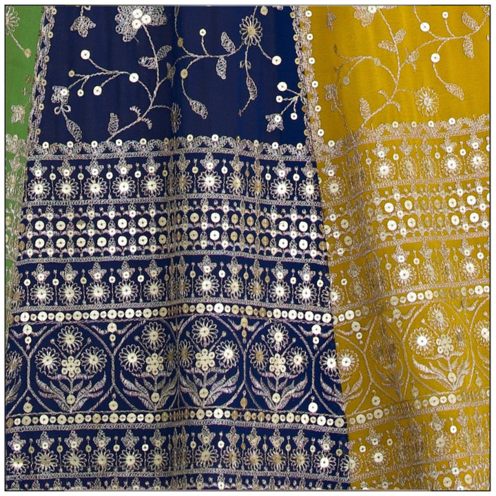 Multi color Sequence Thread work Designer Wedding Lehenga Choli For Wedding Function BL1367 5