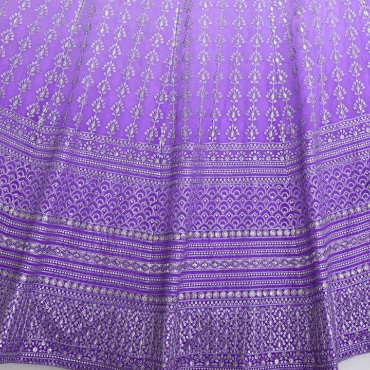 Shadding Purple color Sequence & Thread Embroidery work Designer Lehenga Choli for Any Function BL1400 8