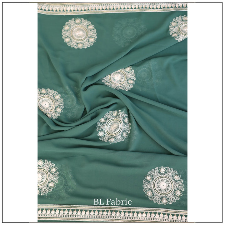 Mid Green color Sequence & Thread Embroidery work Designer Wedding Lehenga Choli BL1331 8