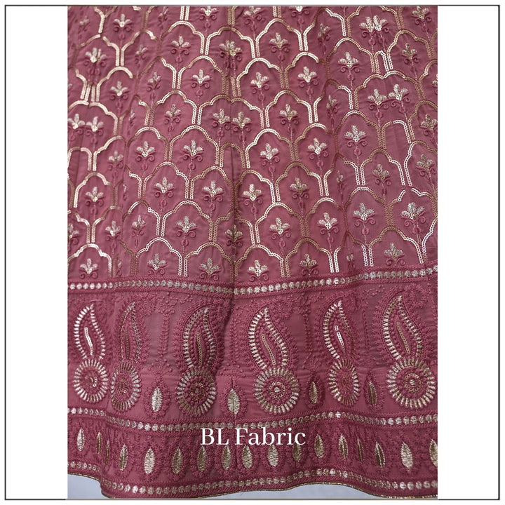 Rosy Brown Embroidery work Designer Lehenga Choli for Wedding Function BL1220 5
