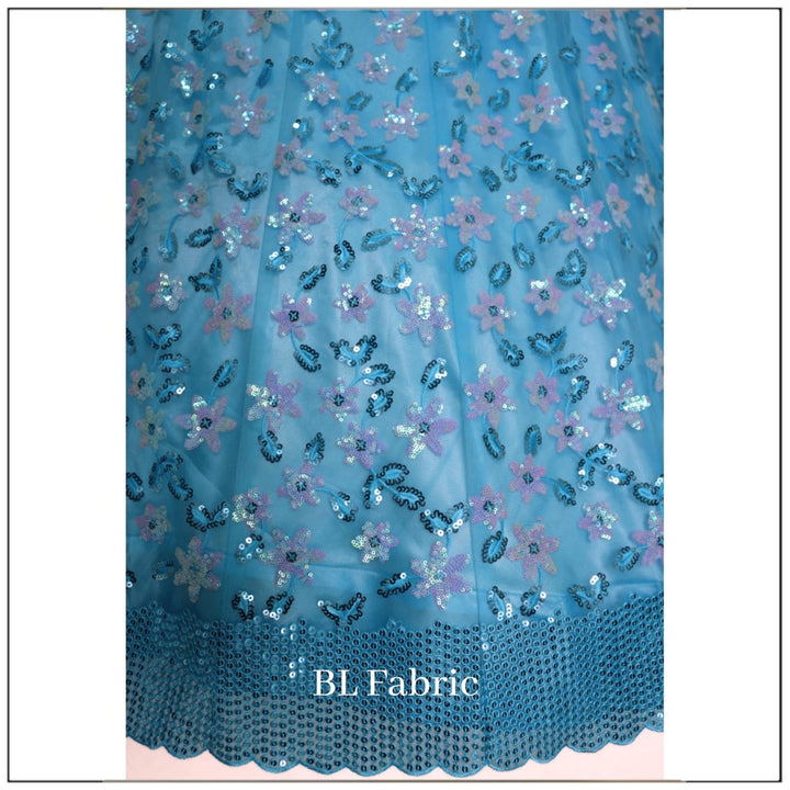 Skyblue color Net Fabric Sequence & Embroidery work Designer Lehenga Choli BL1217_5