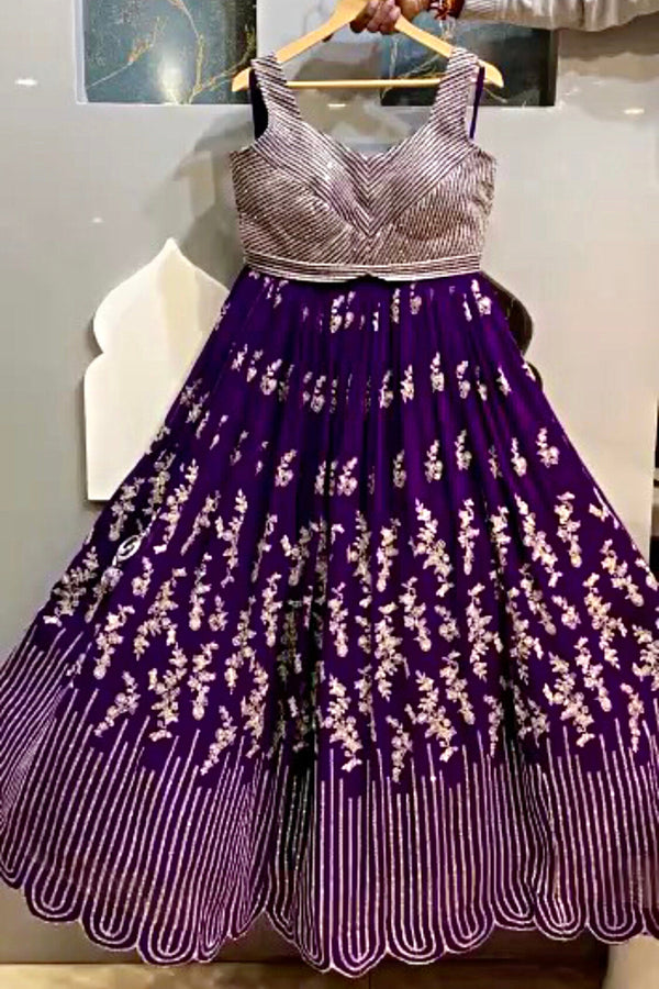 Purple color Sequence & Embroidery work Designer Lehenga Choli for Any Function BL1206