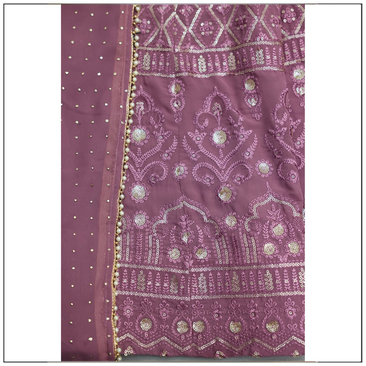 Rosy Brown color Embroidery work Designer Lehenga Choli for Wedding Function 3